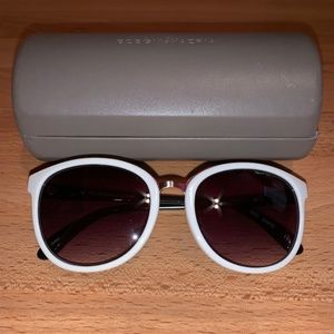 BCBGMaxAzria White Retro Style Sunglasses